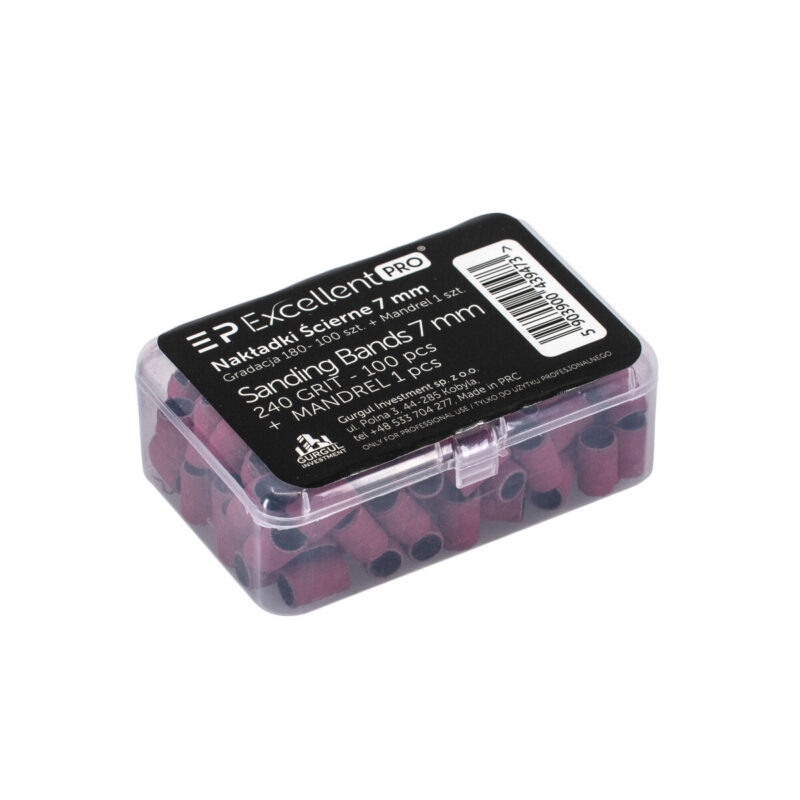 Nakładka + mandrel  mini 3mm Excellent PRO 240 grit 100 pcs