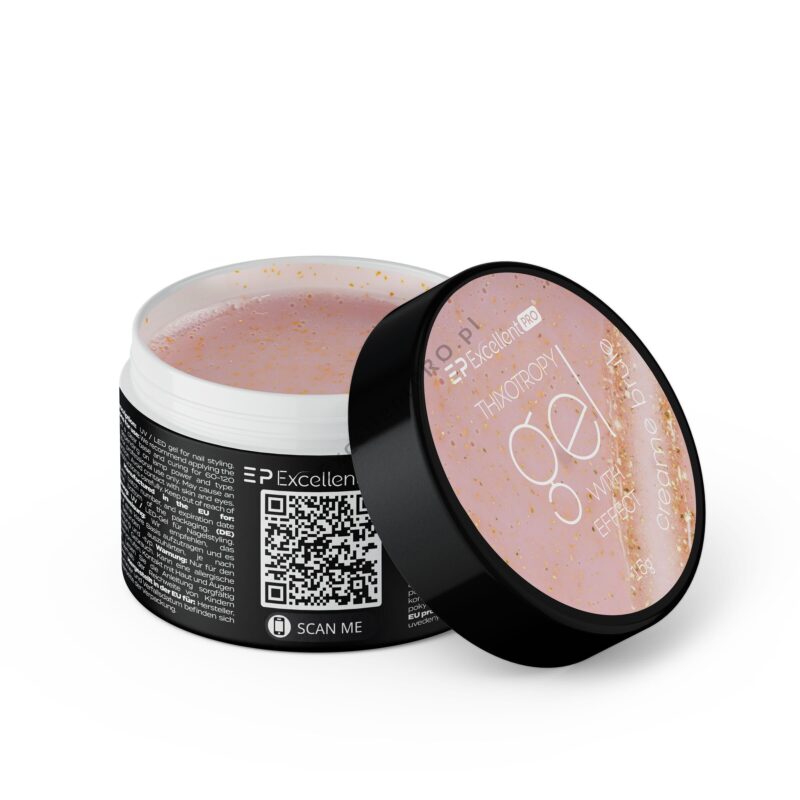 Excellent PRO Thixotropy gel with effect Cream Brule 15g