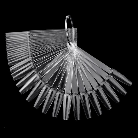 Wzornik brelok balerina kolor transparentny - 50 pazurków