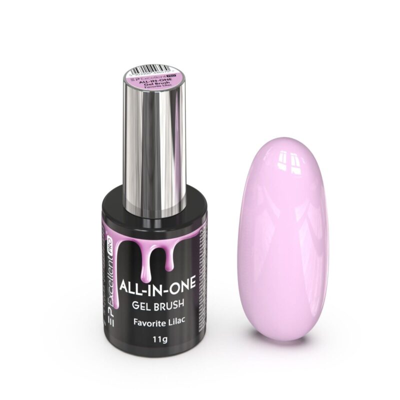 Excellent PRO ALL-IN-ONE Gel Brush Favorite Lilac 11g
