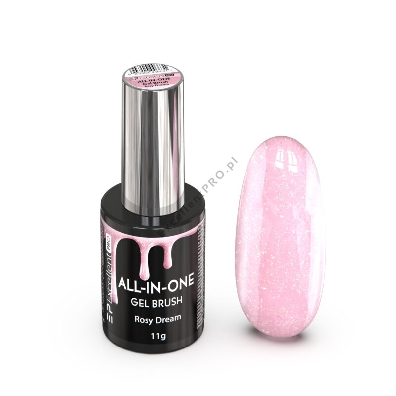 Excellent PRO ALL-IN-ONE Gel Brush Rosy Dream 11g